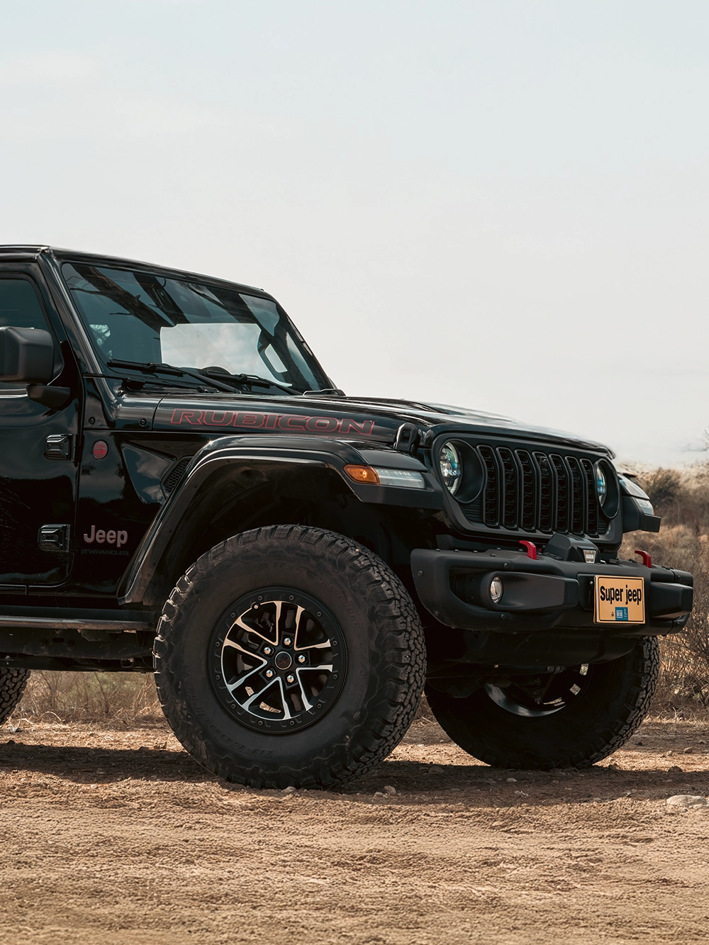 Jeep Wrangler Rubicon X - תקריב ג'אנט וצמיג