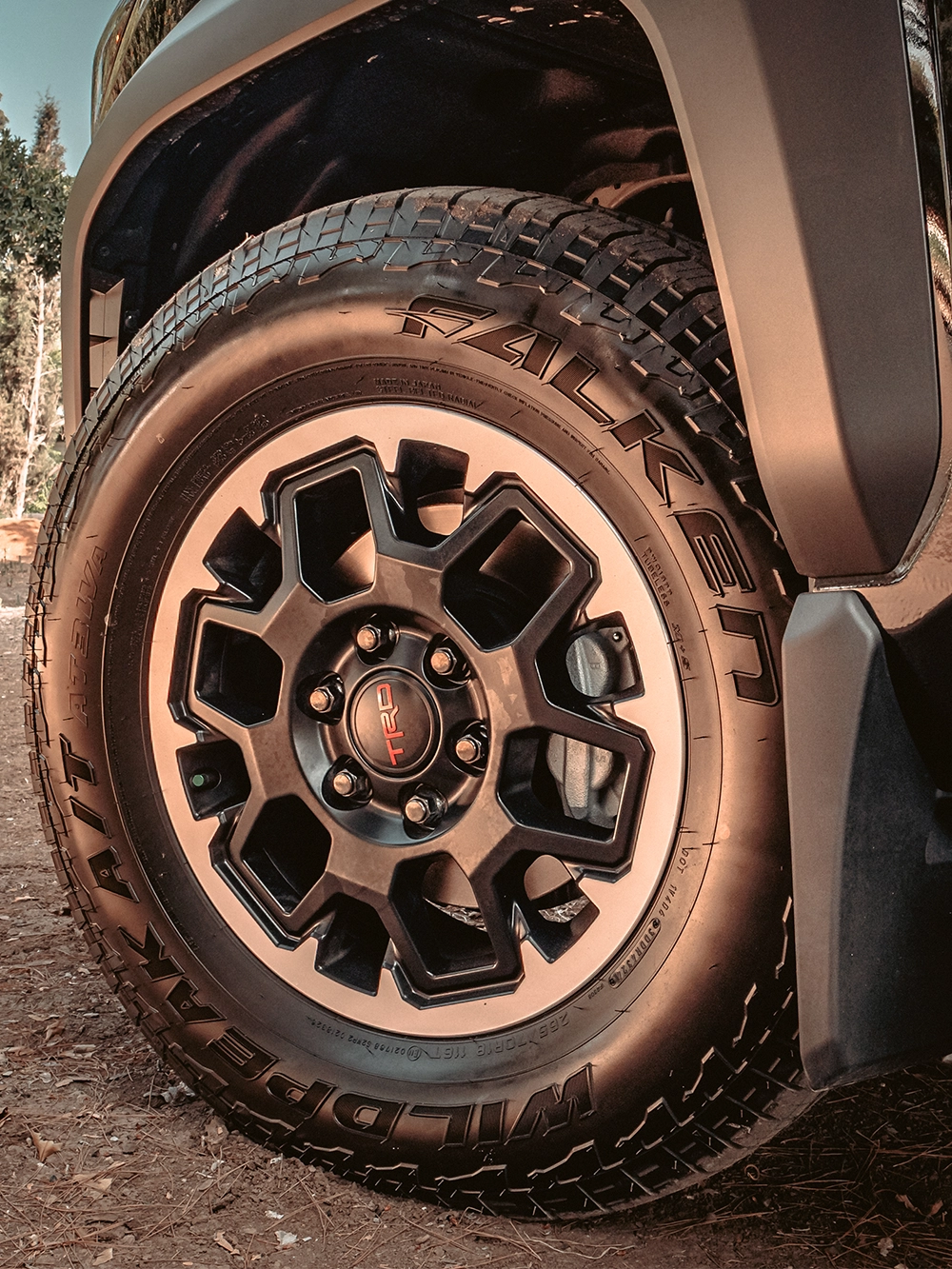 Toyota 4Runner TRD Off-Road - תקריב ג'אנט וצמיג